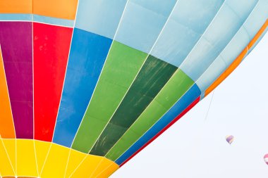 Color pattern of hot air balloon clipart