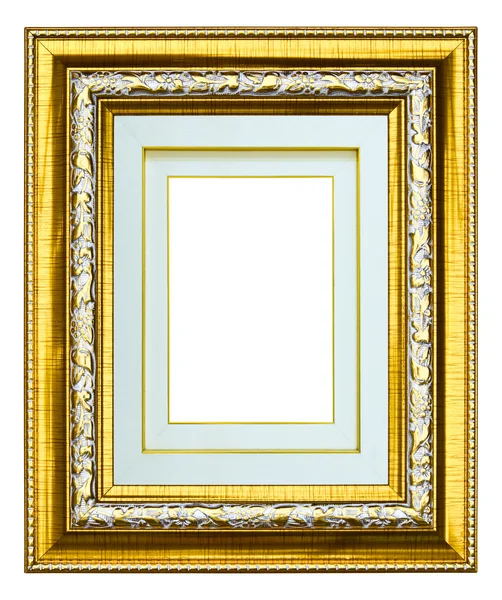 Wooden photo image frame isolated — Stock Photo, Image