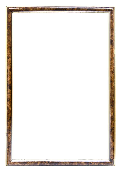 Старовинна дерев'яна рамка фотографій ізольована — стокове фото
