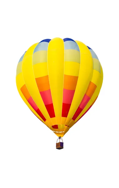 Kleurrijke heteluchtballon geïsoleerd op witte achtergrond — Stockfoto