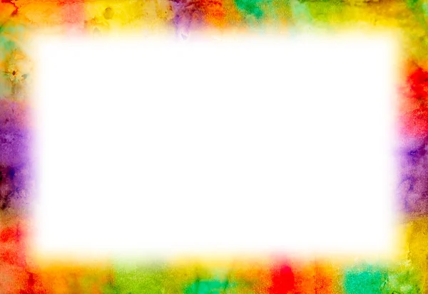 Grunge akvarell ram — Stockfoto