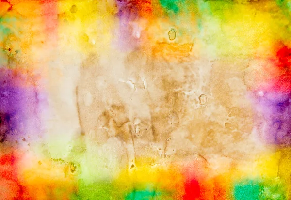 Lukisan warna air di latar belakang grunge — Stok Foto
