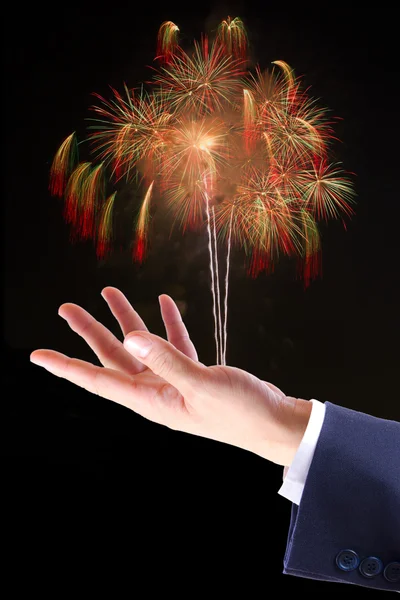 stock image Firework on hand