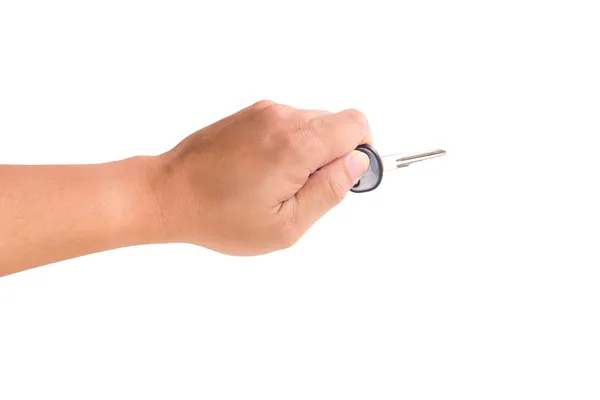Hand som håller nyckeln — Stockfoto