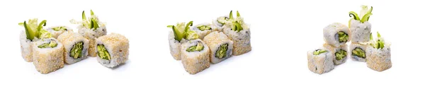 Rolos de legumes e sushi — Fotografia de Stock