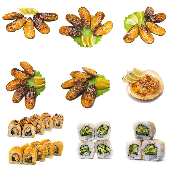 Comida asiática sushi —  Fotos de Stock