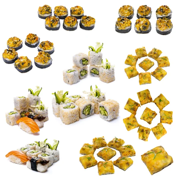 Asijské potraviny suši — Stock fotografie