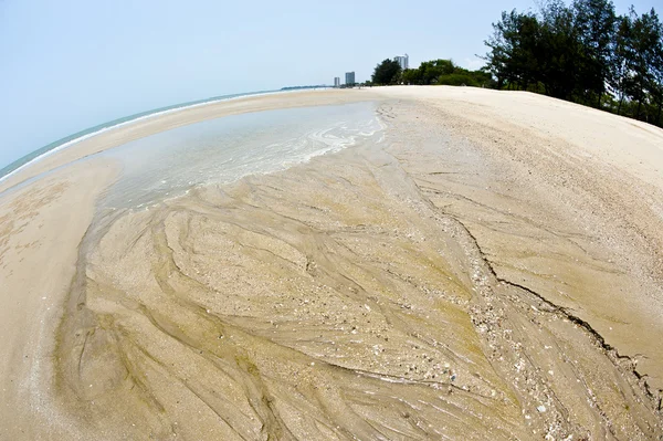 Line of sea on sand — Stock Photo, Image