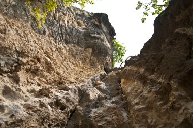 dağ duvar dibinden yukarı bak