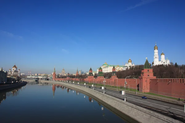 Rusland, Moskou. Panorama van het kremlin van Moskou. — Stockfoto