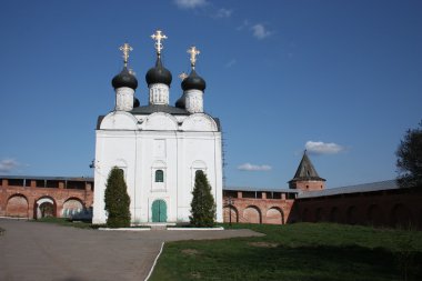 Russia, Zaraysk. St. Nicholas Church in Zaraisk Kremlin. clipart