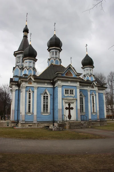 Російської Православної Церкви у центрі міста Друскінінкай, Литва. — стокове фото