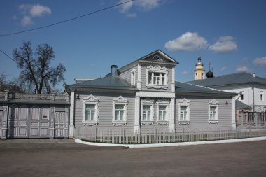 Rusya, kolomna. kolomna kremlin ahşap ev.