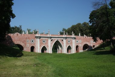 Moskova. Müze - rezerv? Tsaritsyno?. Büyük köprü.