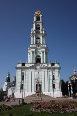 Russia, Sergiev Posad. Holy Trinity St. Sergius Lavra. Bell Tower. clipart