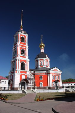 Russia. Holy Trinity Monastery Varnitsky. Holy Trinity Church with a belfry clipart