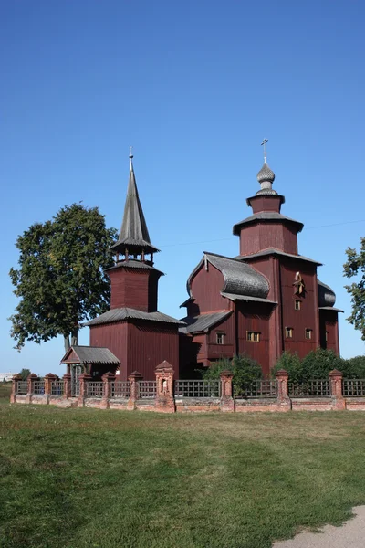 Rusia, región de Yaroslavl. Iglesia de madera de San Juan el Divino en Ishna —  Fotos de Stock