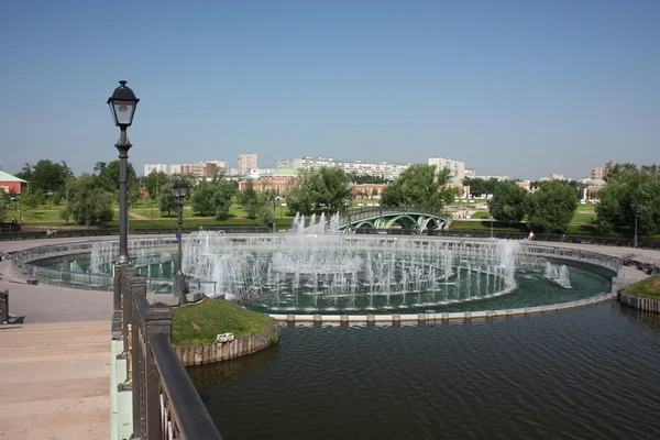 Moscow. Museum “Tsaritsyno”. Fountain. — Stock Photo, Image