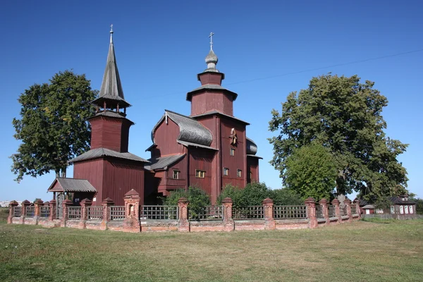 Russia. Chiesa di San Giovanni Divino in legno su Ishna — Foto Stock