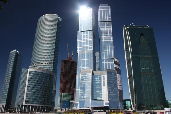 Russia, Moscow. High-rise buildings in the complex Moscow-City. — Stock Photo, Image
