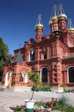 Sergiev Posad. Cathedral in honor of Chernihiv Our Lady of Gethsemane. clipart