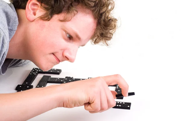 stock image Playing dominoes