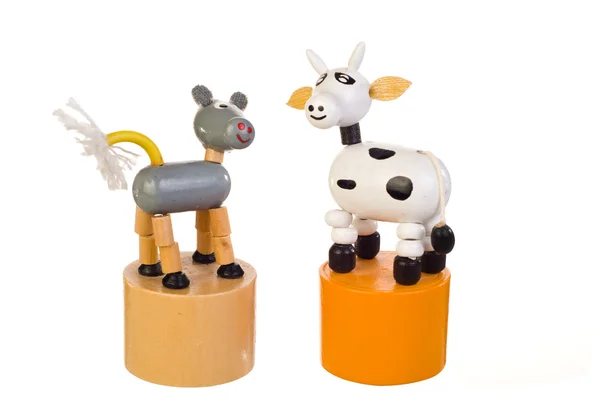 Speelgoed koe — Stockfoto