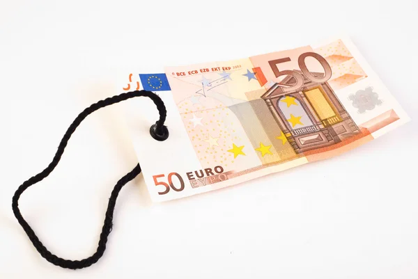 Značka 50 euro — Stock fotografie