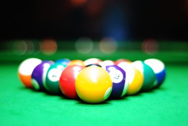 Billiards balls clipart