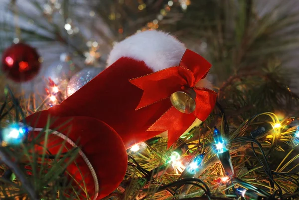 Vánoční bota — Stockfoto