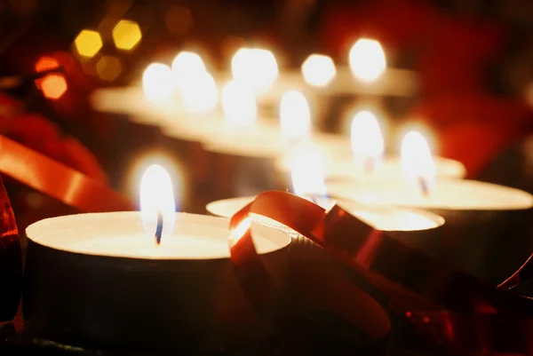 Kerzen für Weihnachten — Stockfoto