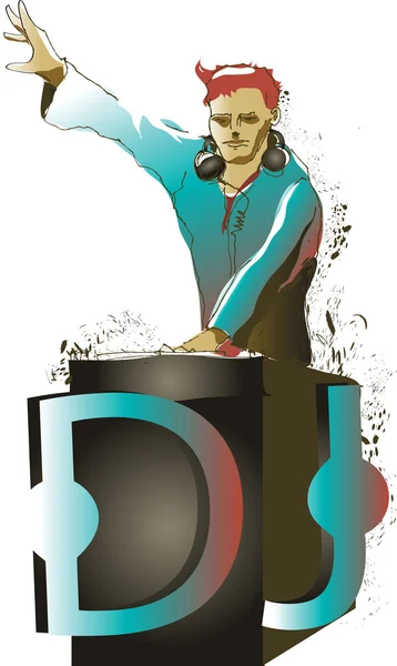 Disco DJ — Stock Vector