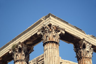 Temple of Zeus and Acropolis, Athens clipart