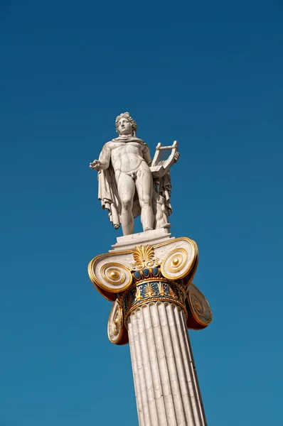 阿波罗，雅典，希腊的雕像 — 图库照片