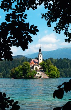 Lake Bled in Slovenia clipart