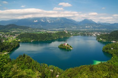 Lake Bled in Slovenia clipart