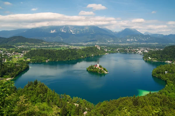 Озеро в Словенії — стокове фото