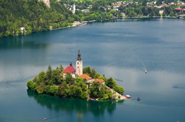 Lake Bled in Slovenia clipart