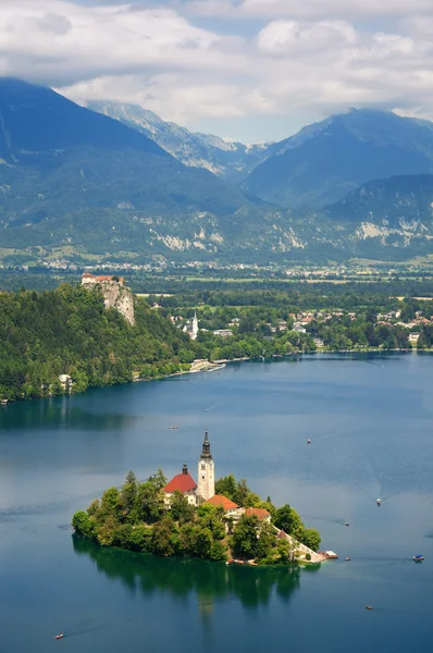 Jezioro krwawiło w Słowenii — Zdjęcie stockowe