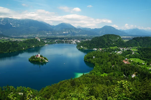 Lago Bled en Eslovenia Imagen de archivo