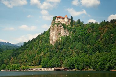 Bled castle, Slovenia. clipart