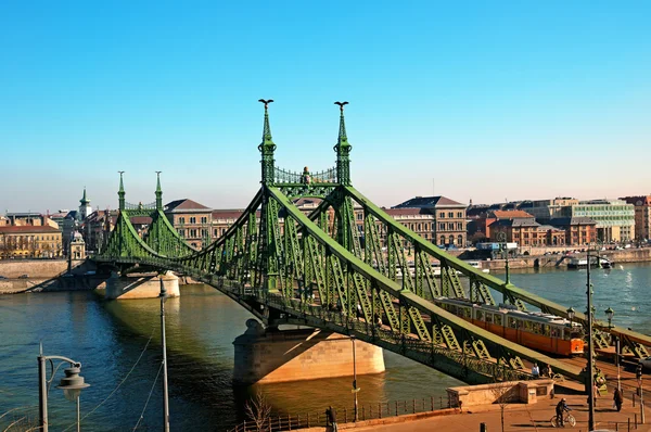 Svobody most Budapešť — Stock fotografie