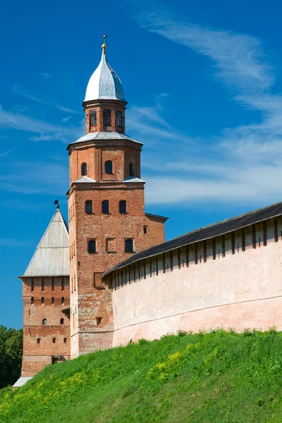 Torre Kokui, uma fortificação. Veliky Novgorod Kremlin. Rússia — Fotografia de Stock
