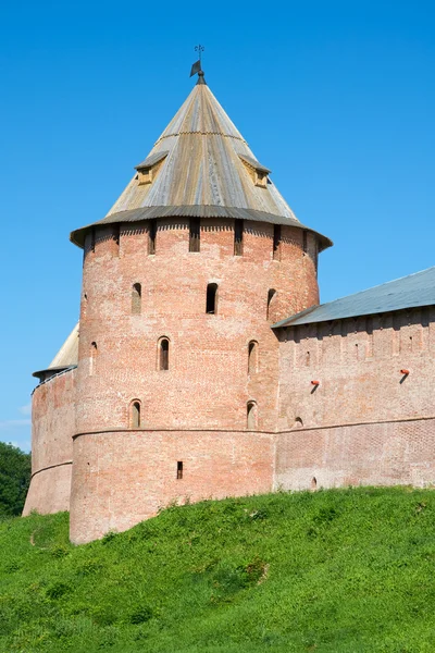 Torre Fedor, o Kremlin em Veliky Novgorod — Fotografia de Stock