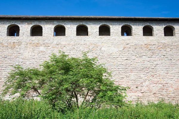 墙 schlusselburg 堡垒。内侧。俄罗斯 — 图库照片