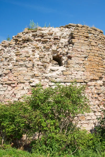 Τα ερείπια των αρχαίων πύργων. Σλισελμπούργκ φρούριο — Φωτογραφία Αρχείου