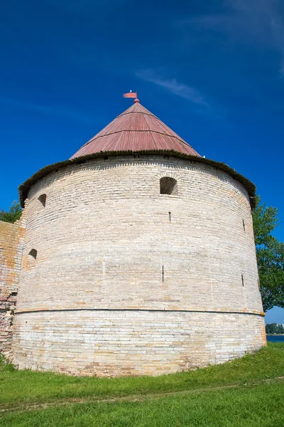 Royal tower, w XVI wieku. twierdzy Szlisselburgu. Russi — Zdjęcie stockowe