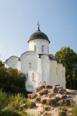 Church of St. George in Staraya Ladoga fortress. Russia clipart