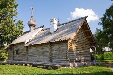 ahşap demetrios Kilisesi. Staraya ladoga Kalesi. Rusya