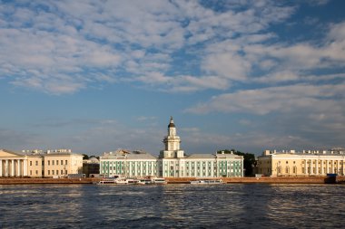Cabinet of Curiosities. The Neva River, early morning. St. Peter clipart